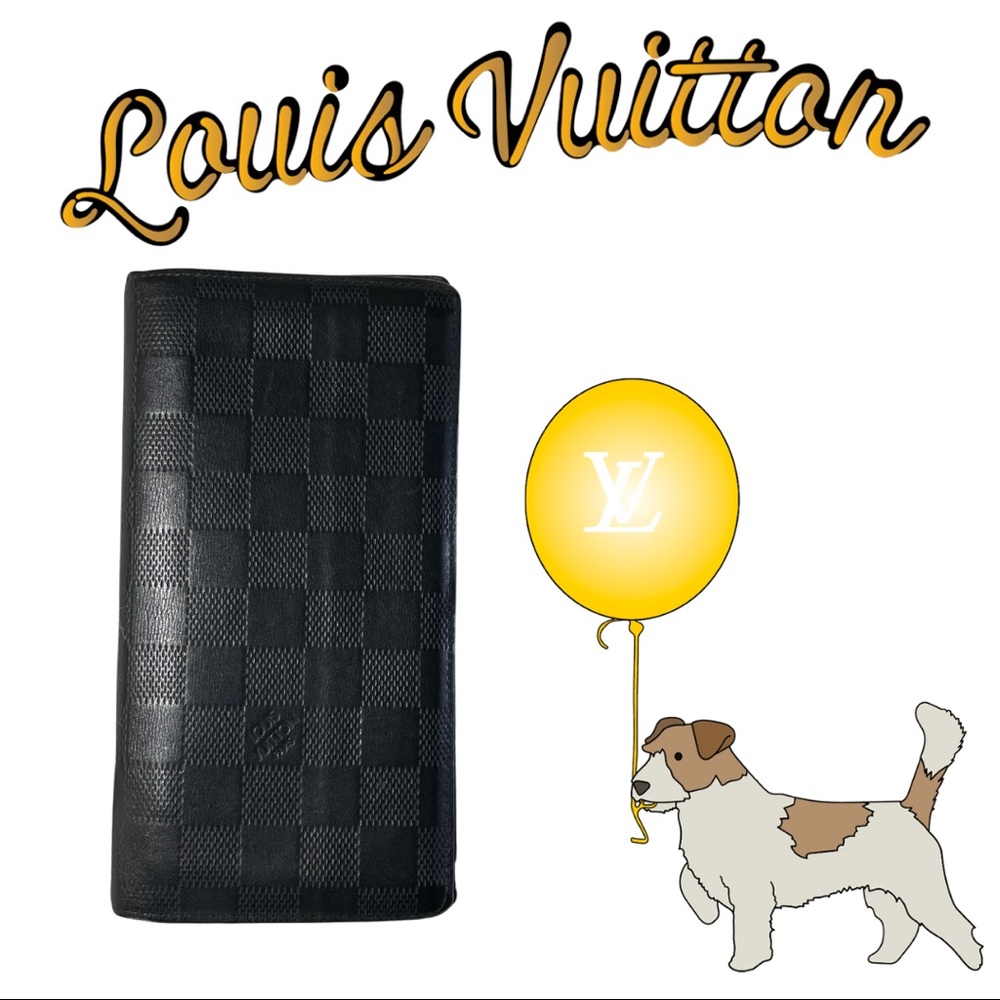 Men’s Louis Vuitton Damier Infini Black Onyx Brazza Wallet Billfold